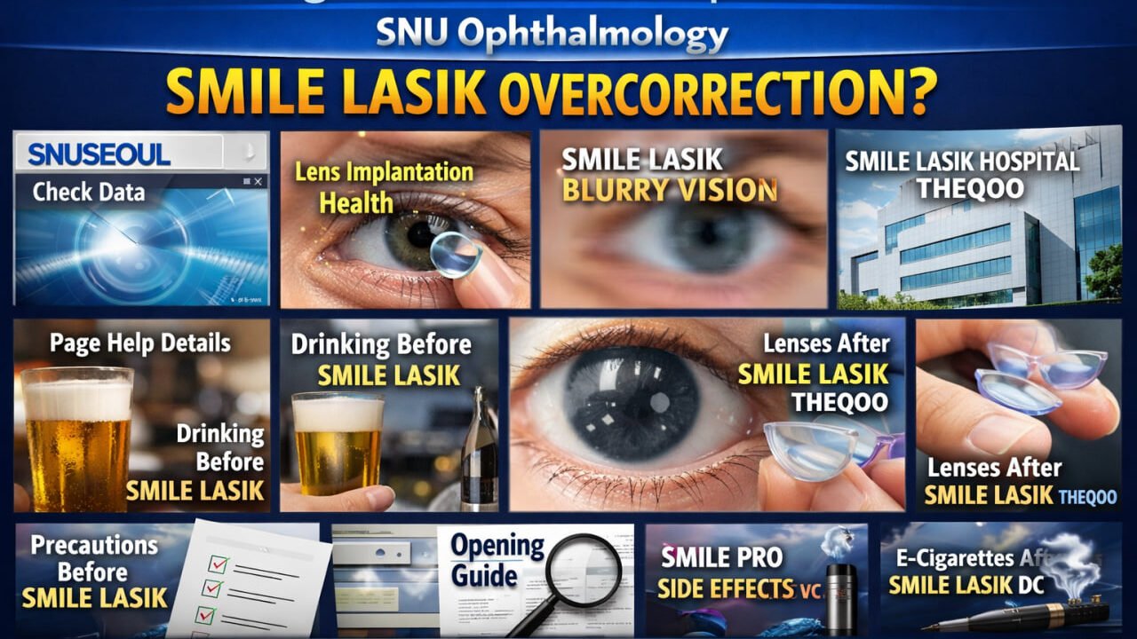 SMILE LASIK Blurry Vision And Lens Implantation Health Guide From Snuseoul Vision Specialists
